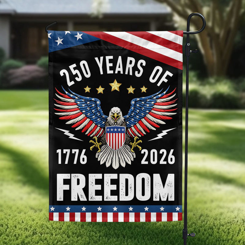 Bald Eagle 250 Years OF Freedom Flag 1776 2026 Semiquincentennial 250Th Anniversary Merch - Tradiviet