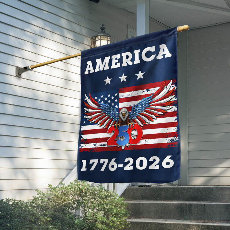 Bald Eagle America 250th Anniversary Flag Semiquincentennial 1776-2026 Patriotic USA Flag - Tradiviet