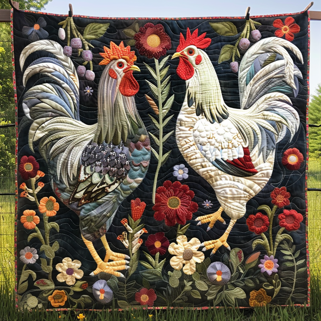 Barnyard Beauties Quilted Blanket Room Ideas Gift For Sister - Tradiviet