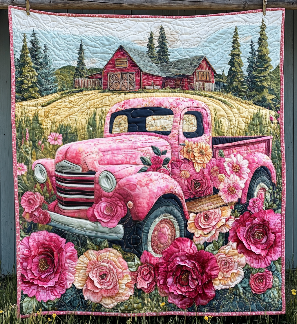 Barnyard Beauty Quilted Blanket Home Good Decoration Gift For Daughter - Tradiviet
