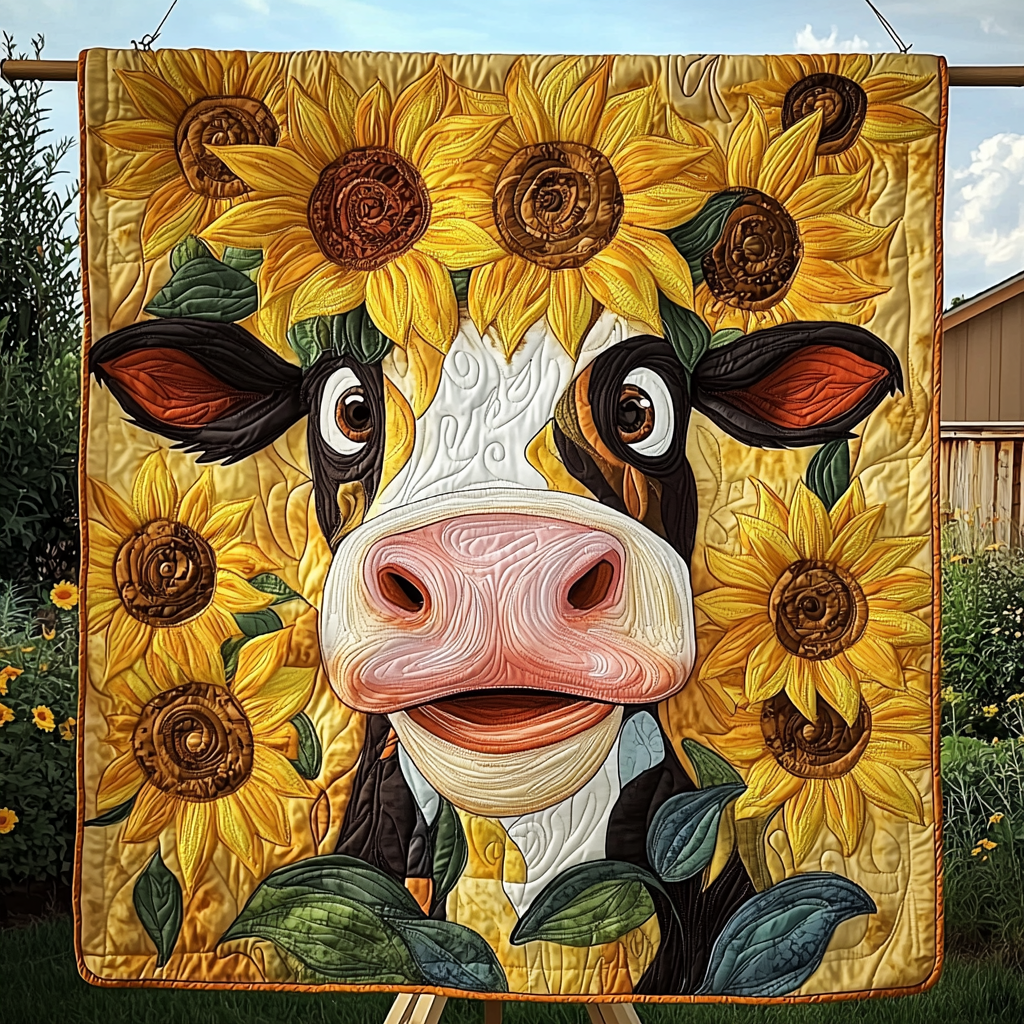 Barnyard Bliss Quilted Blanket Room Decorations Gift For Son - Tradiviet