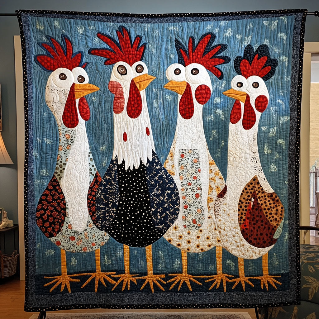 Barnyard Bonanza Quilted Blanket Decorating Your Home Gift For Uncle - Tradiviet