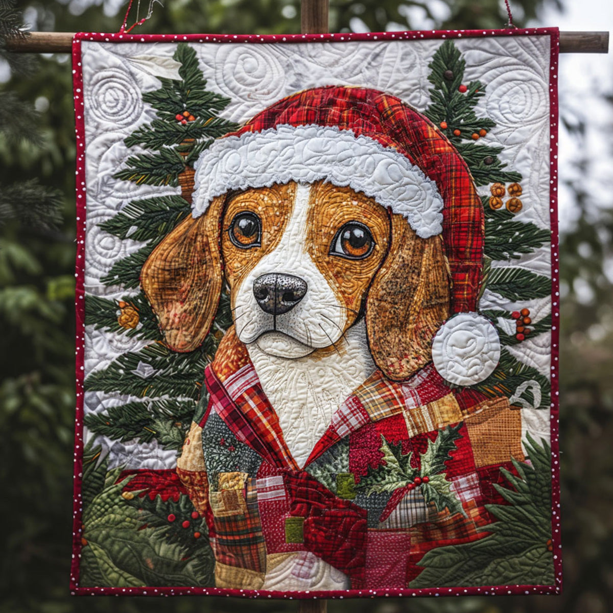 Beagle Nature Charm Quilted Blanket Holiday Decorations Patriotic Birthday Gifts - Tradiviet