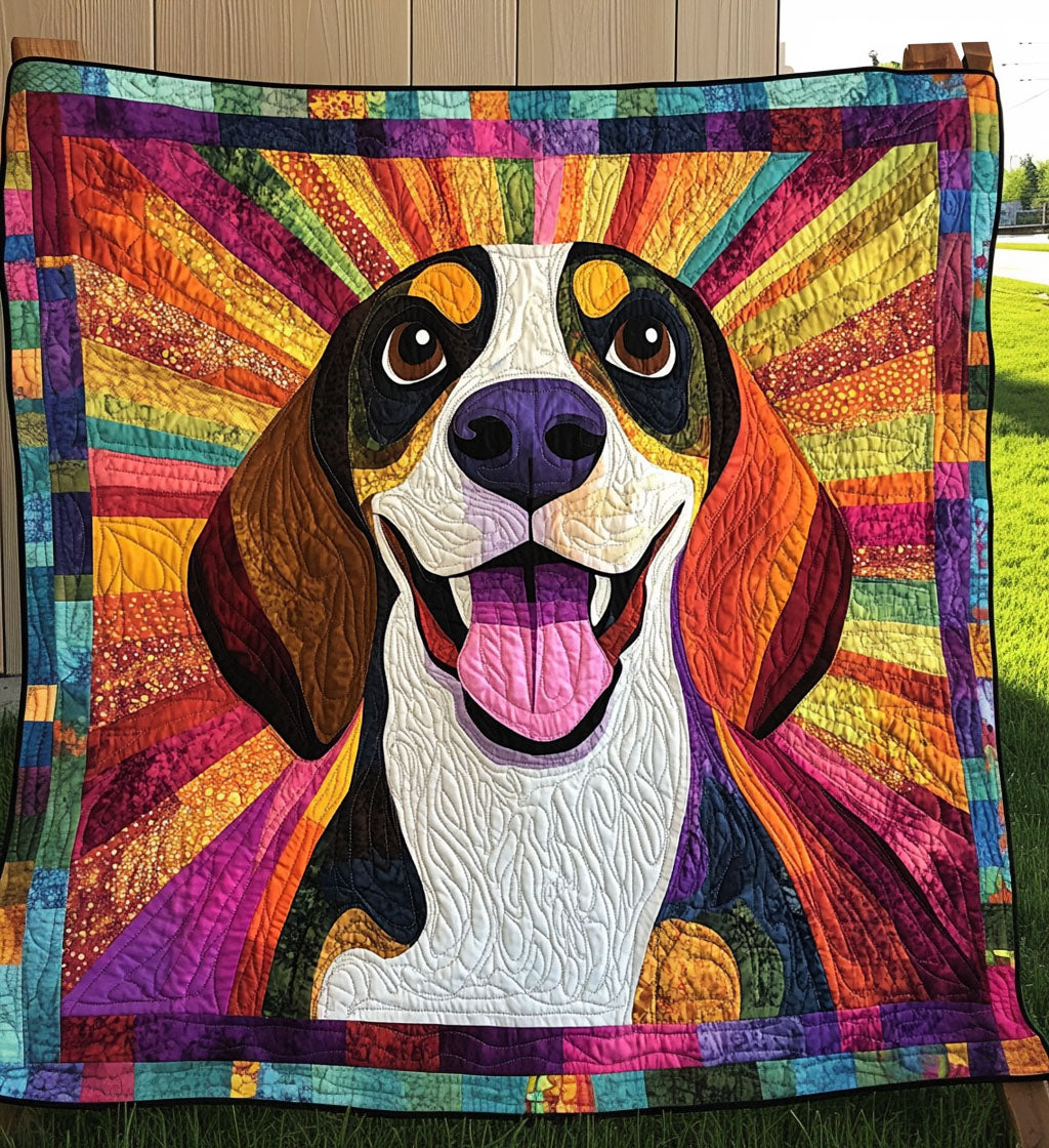Beagle Scenes Quilted Blanket Indoor Decorations Gift For Patriots - Tradiviet