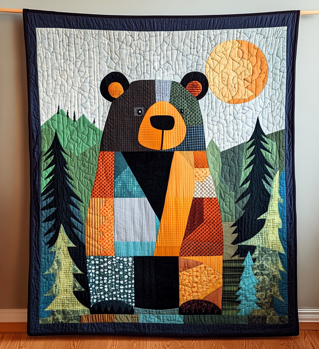 Bear Hugs Quilted Blanket Decor Ideas For Living Room Gift For Brother - Tradiviet
