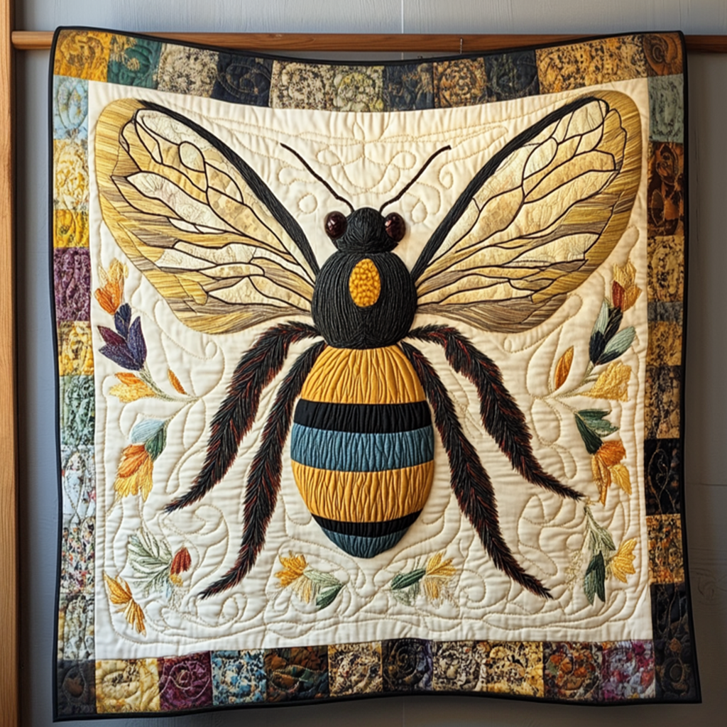 Bee Joy Quilted Blanket 250 Years Of America Gift For Room Decor - Tradiviet