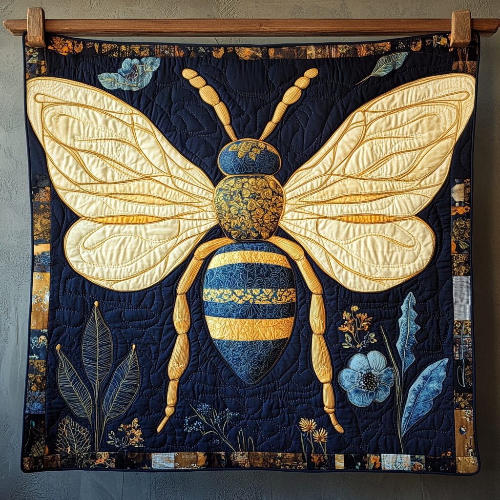 Bee Magic Quilted Blanket 250 Years Of Defending Liberty Gift For House Decor - Tradiviet