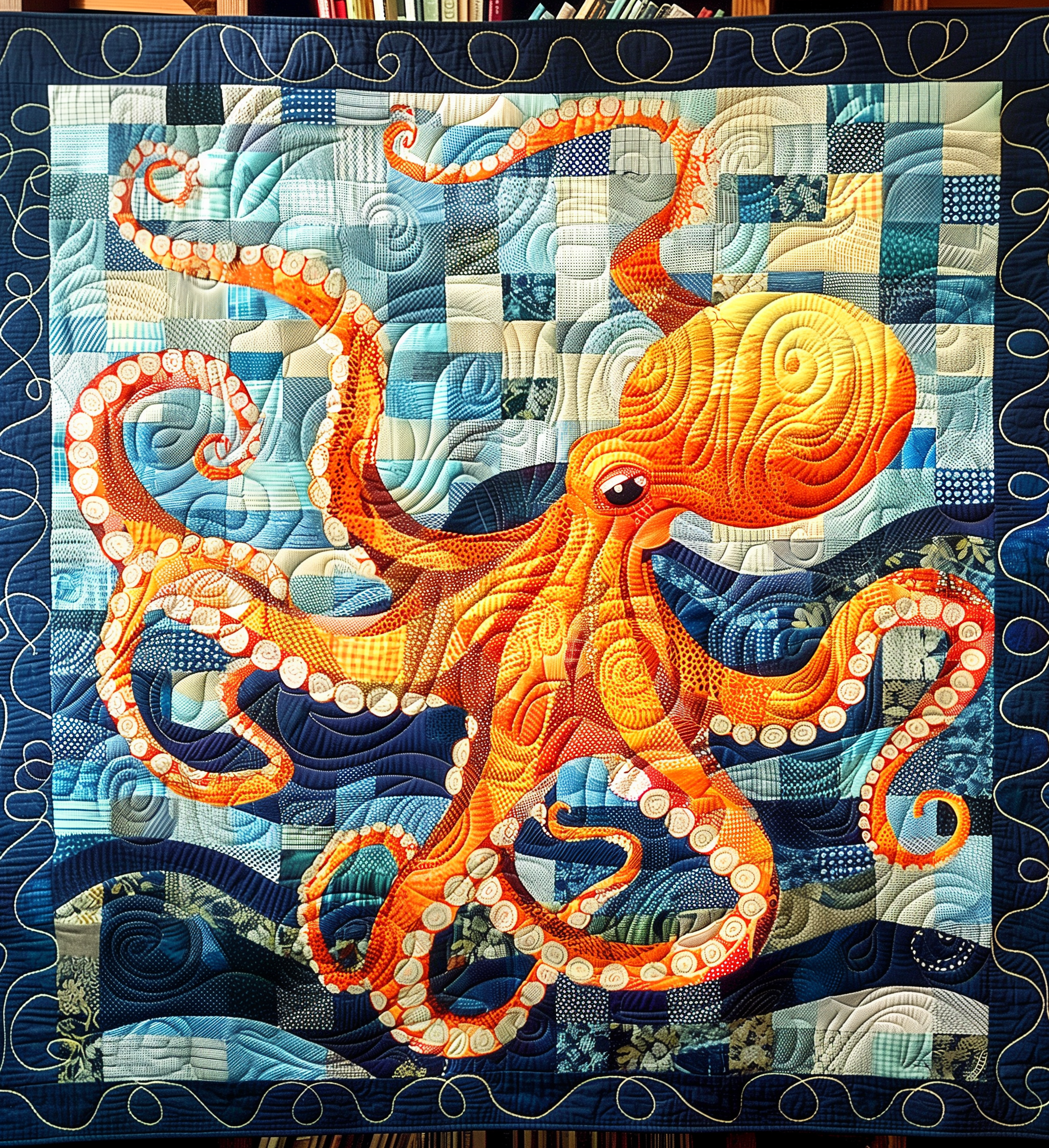 Benthic Beauty Quilted Blanket America's Birthday Gift For Cozy Home - Tradiviet
