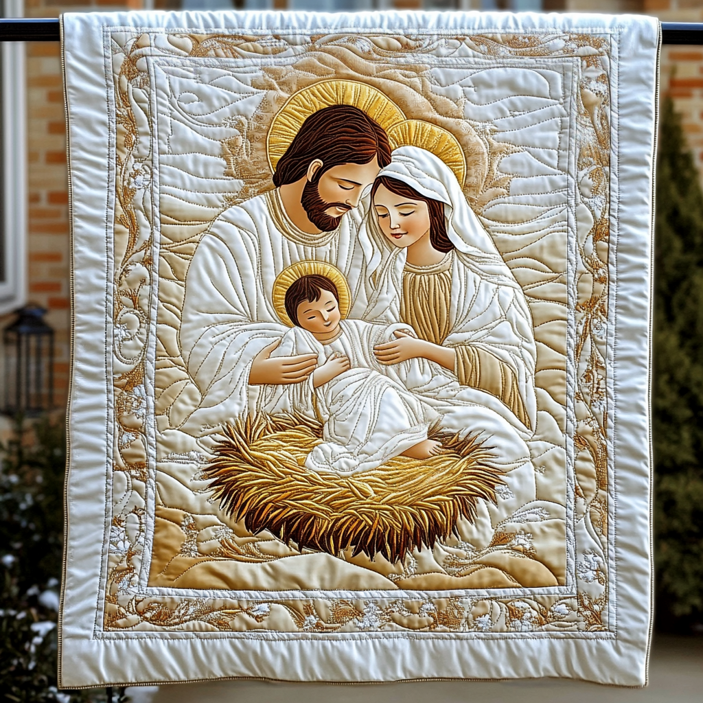 Bethlehem Starlight Quilted Blanket Decorations Gift for Decor Home - Tradiviet