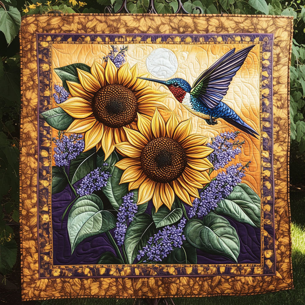 Bird and Bloom Quilted Blanket Aesthetic Room Decor Gift For Family - Tradiviet