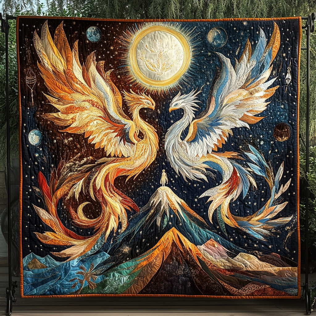 Blaze of Glory Quilted Blanket American 250 Years Birthday Gift For Decor Lover - Tradiviet