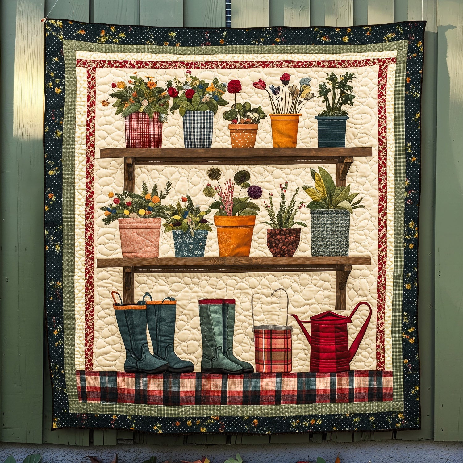 Bloom & Grow Quilted Blanket USA 250 Years Of Defending Liberty Patriotic Gifts For Her - Tradiviet