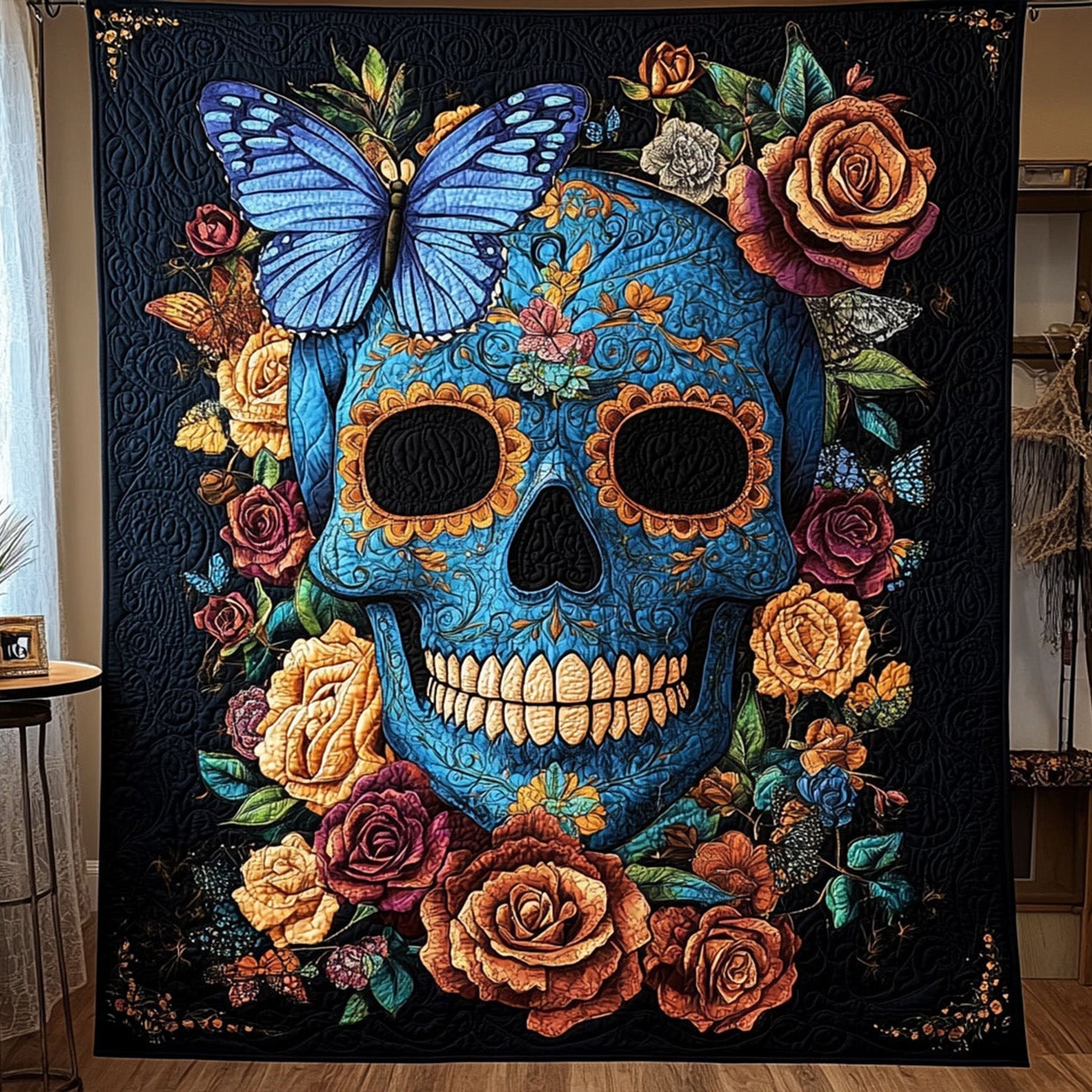 Bloom of Eternity Quilted Blanket We The People Unique Patriotic Gifts - Tradiviet