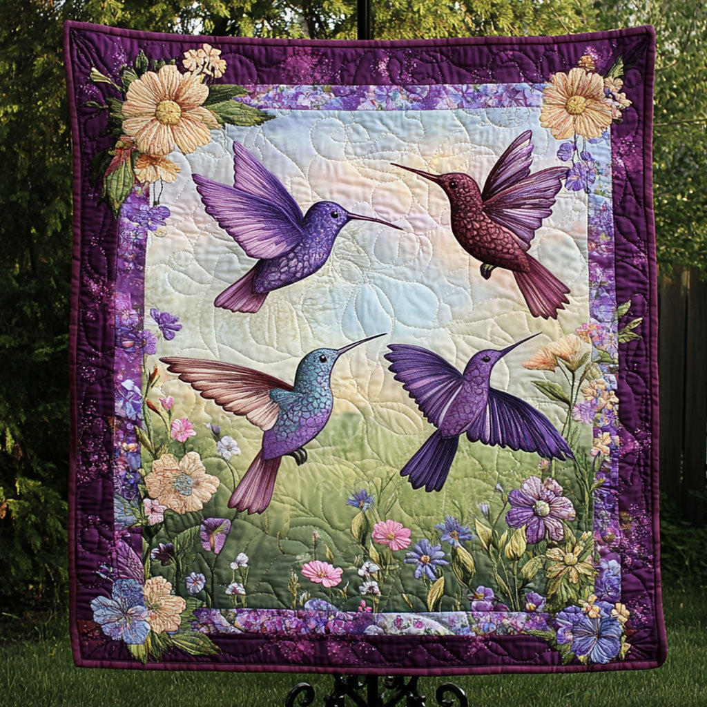 Blooming Beauty Quilted Blanket 7th July 1776-2026 Patriotic Presents - Tradiviet