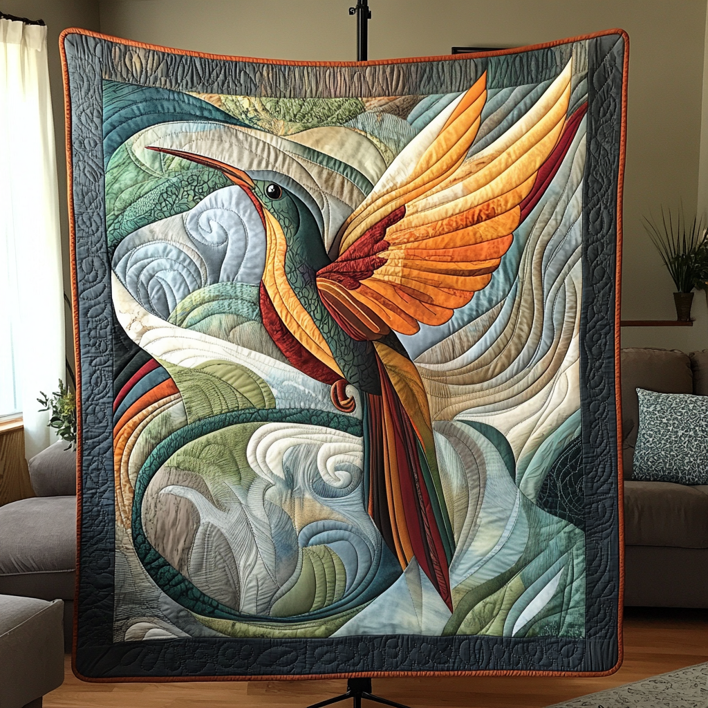 Blooming Beauty Quilted Blanket House Decorations Gifts For Independence Day - Tradiviet