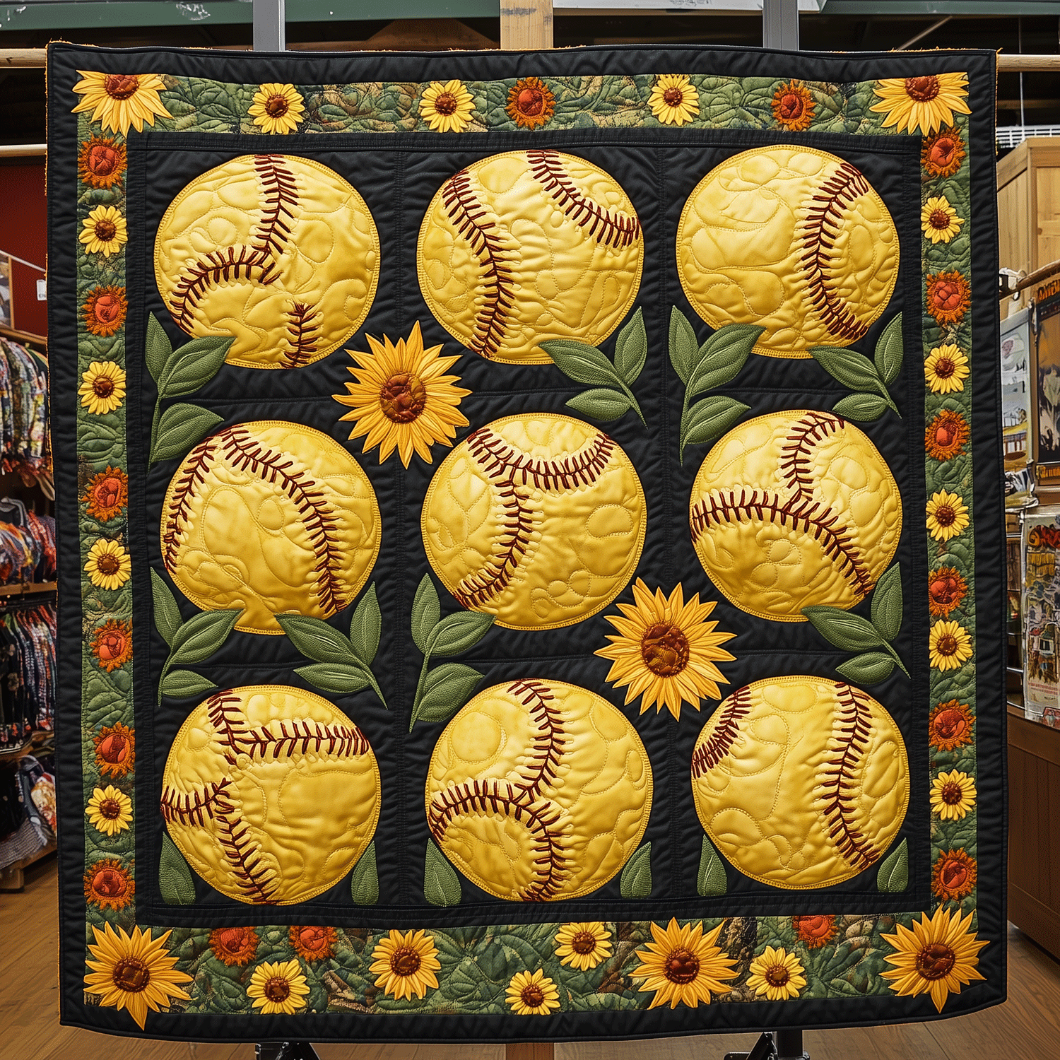 Blooming Home Run Quilted Blanket Decor Ideas For Living Room Gift For Uncle - Tradiviet