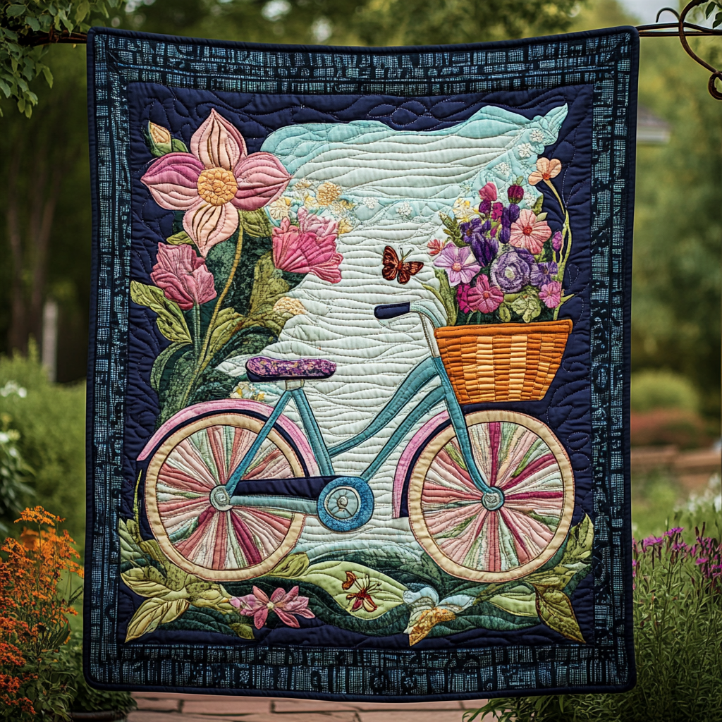 Blooming Journey Quilted Blanket Room Ideas Gift For Nana - Tradiviet