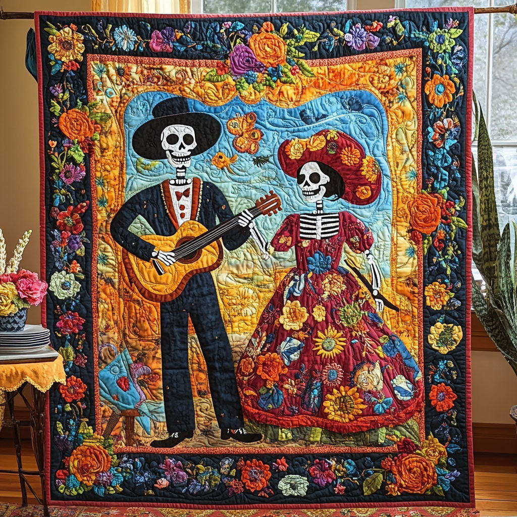 Blossom of Decay Quilted Blanket America's Birthday Gift For Housewarming - Tradiviet