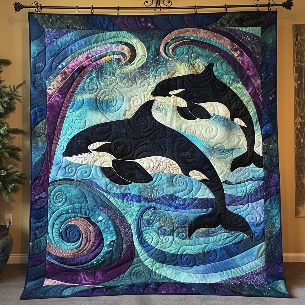 Blue Depths Delight Quilted Blanket America's 250th Anniversary Patriotic Presents - Tradiviet