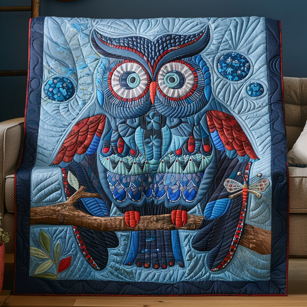 Blue Majesty Quilted Blanket Vacation House Decoration Gift For Mom - Tradiviet