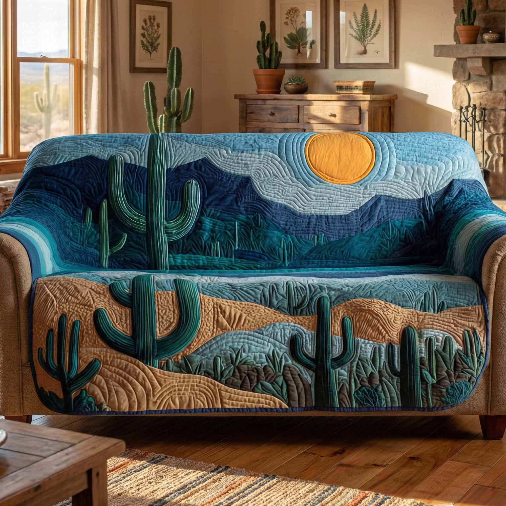 Blue Mesa Quilted Sofa Cover Trendy Home Style Cute Room Decor Finds - Tradiviet