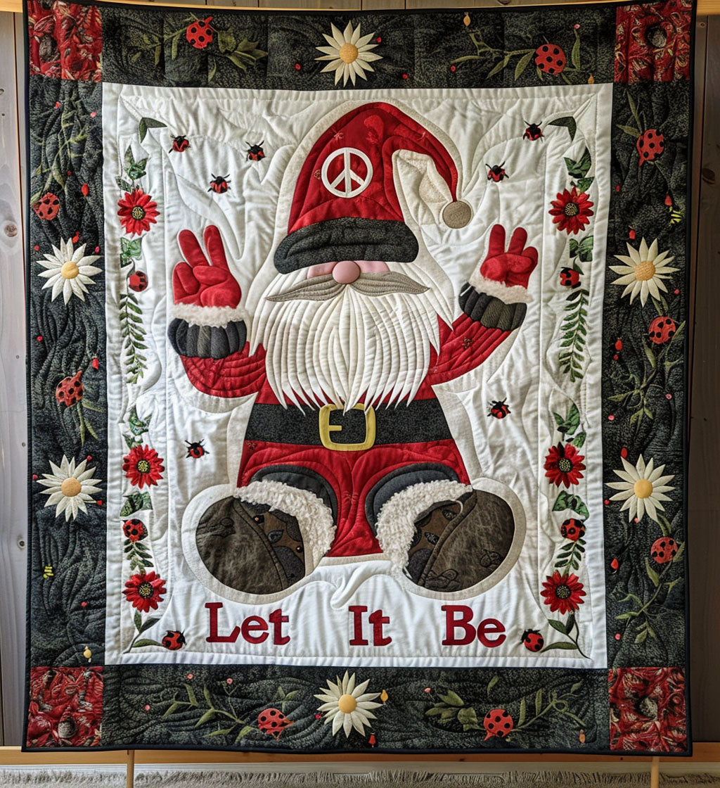Bohemian Gnome Harmony Quilted Blanket Mens Bedroom Decor Gift For Men - Tradiviet