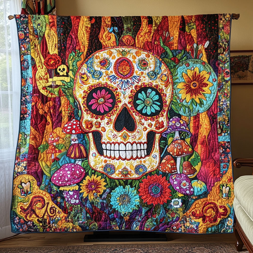 Boho Blaze Quilted Blanket Holiday Room Decor Gift For Home Decor - Tradiviet