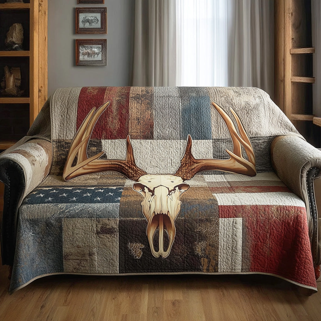 Bone Frontier Quilted Sofa Cover Aesthetic Home Room Decor Home Gifts For Her - Tradiviet