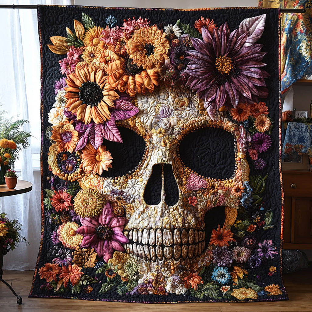 Bone Garden Quilted Blanket American 250 Years Birthday Gift For Family Decor - Tradiviet