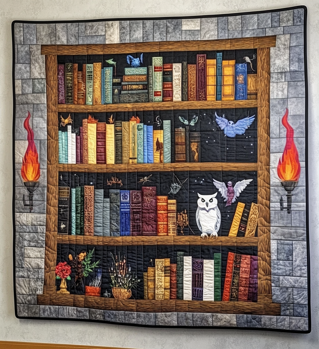 Book Chamber Quilted Blanket Independence Day Gift For Porch Decor - Tradiviet