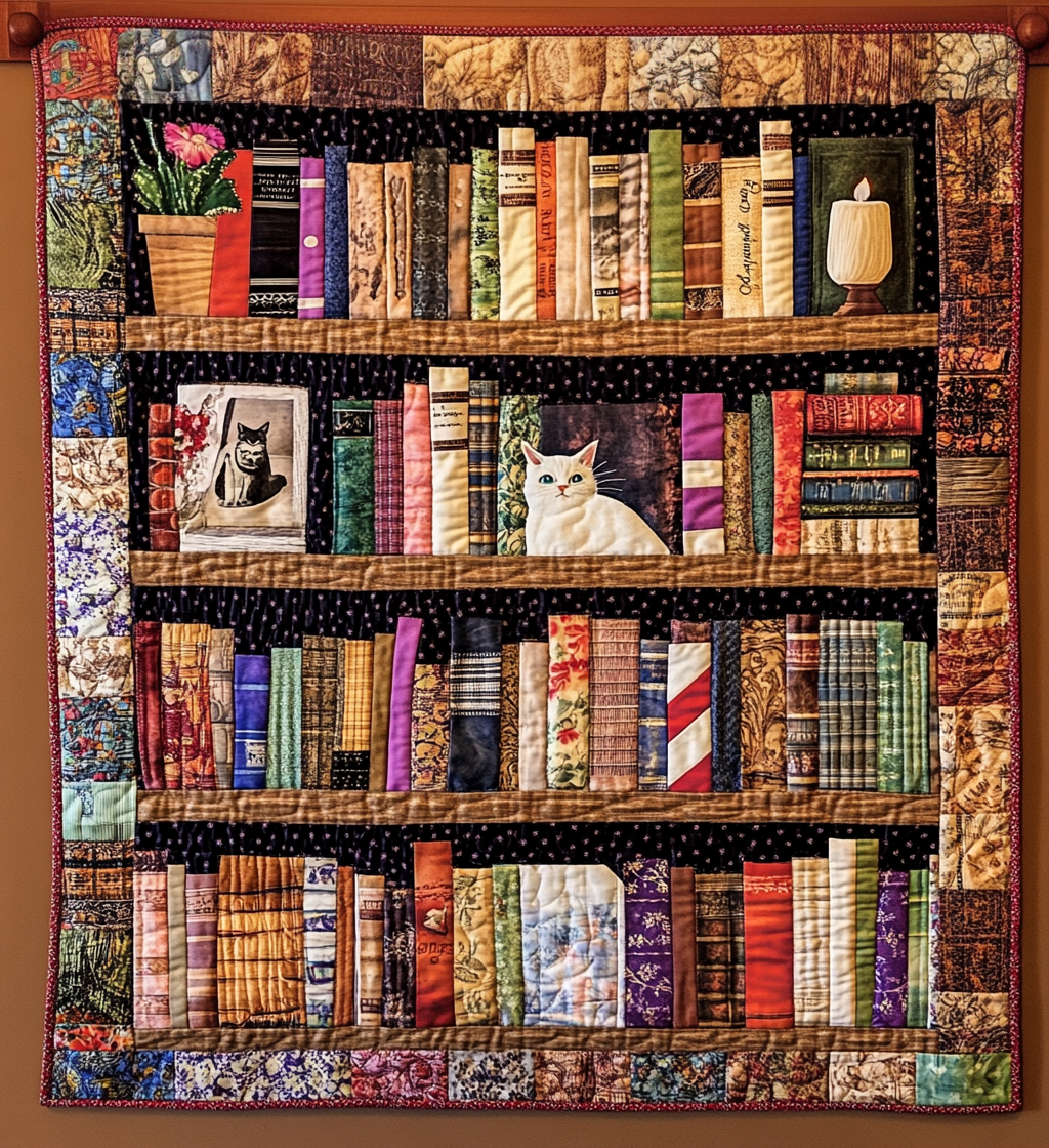 Bookish Bliss Quilted Blanket America Patriotic Patriotic Gifts For Veterans - Tradiviet