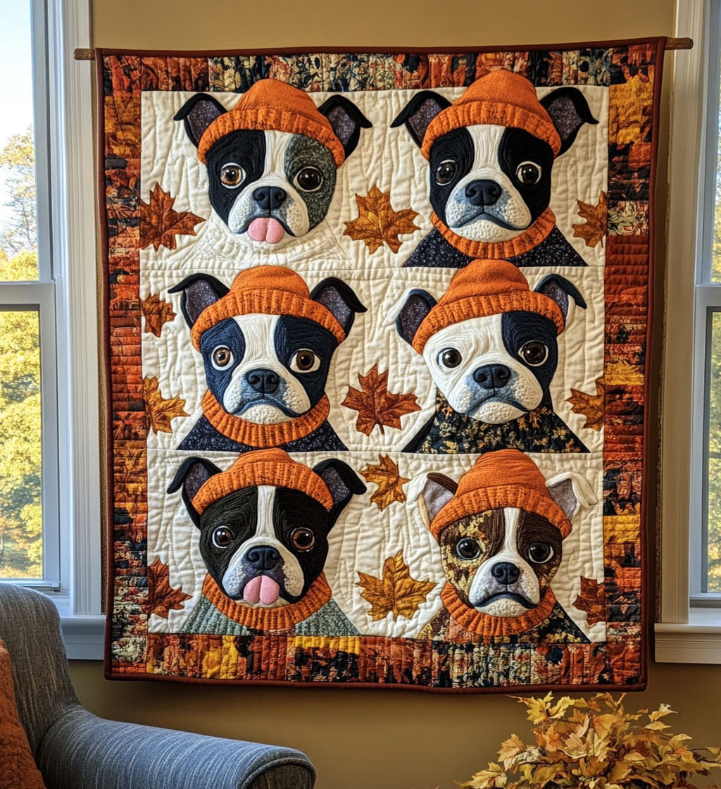 Boston Serenity Quilted Blanket Indoor Decorations Gift For Uncle - Tradiviet