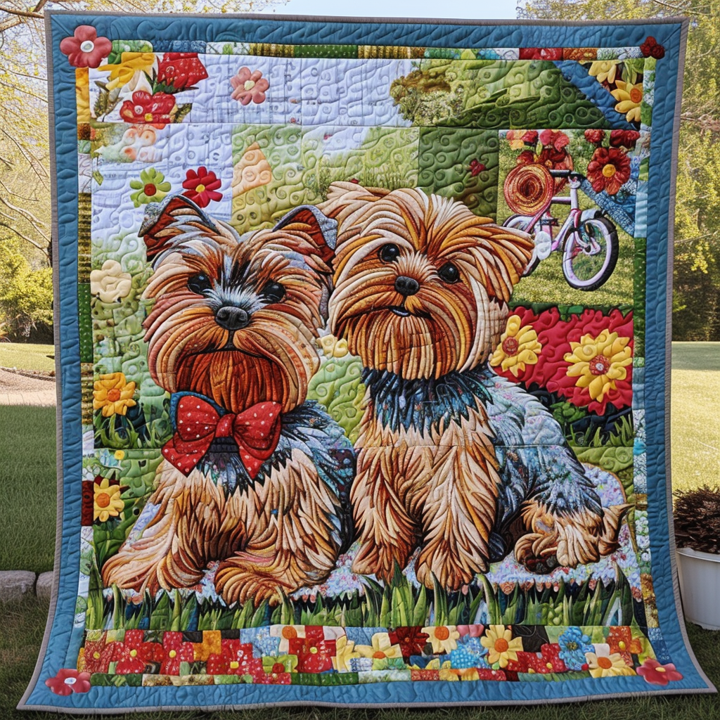 Bowtie Buddies Quilted Blanket Holiday Room Decor Gift For House Decor - Tradiviet