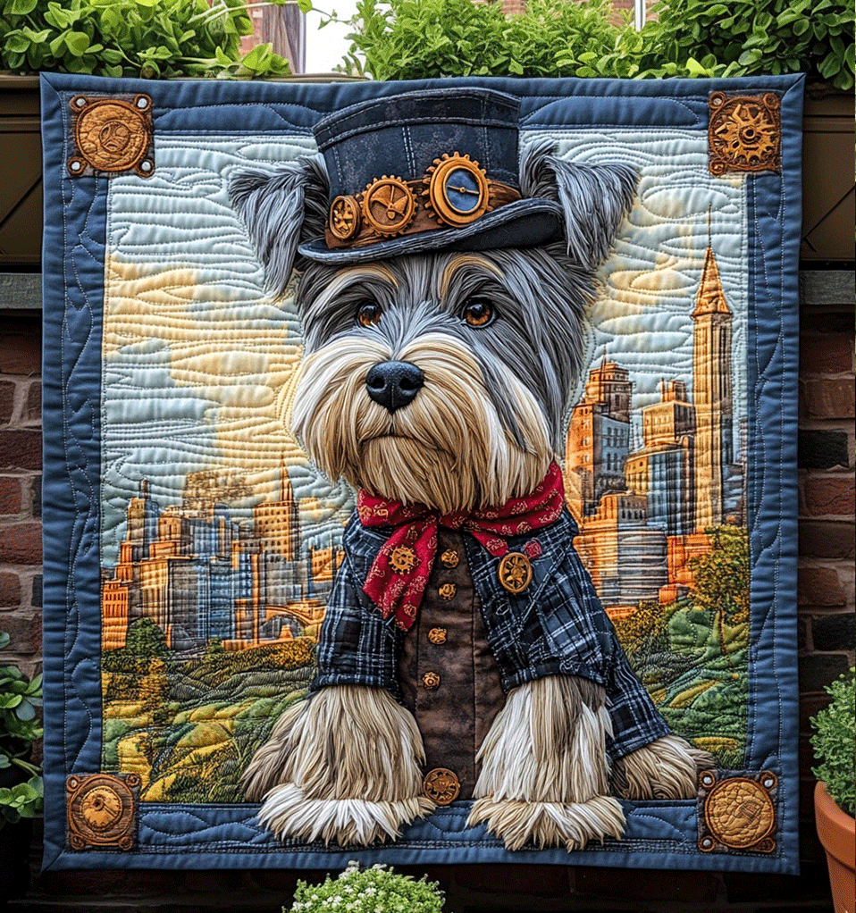 Brave Scottie Adventures Quilted Blanket America 250Th Anniversary Gift For Housewarming - Tradiviet