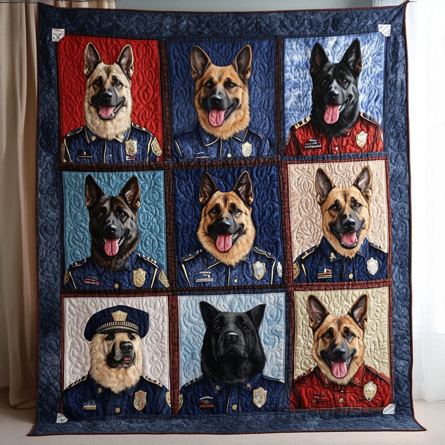 Braveheart Shepherd Quilted Blanket America Land Of The Free Gift For Seasonal Decor - Tradiviet
