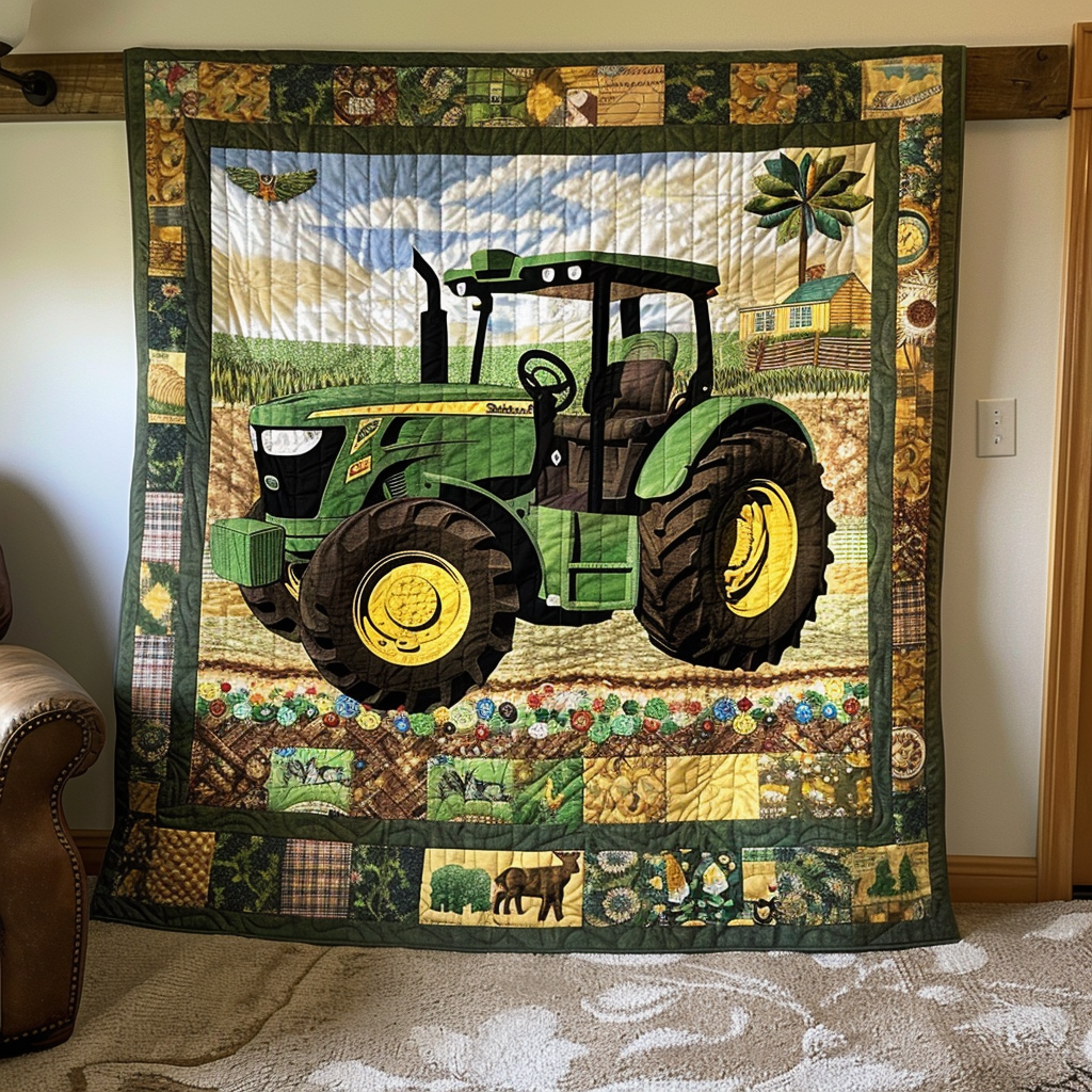 Bright Farm Days Quilted Blanket Independence Day Patriotic Gifts For Her - Tradiviet