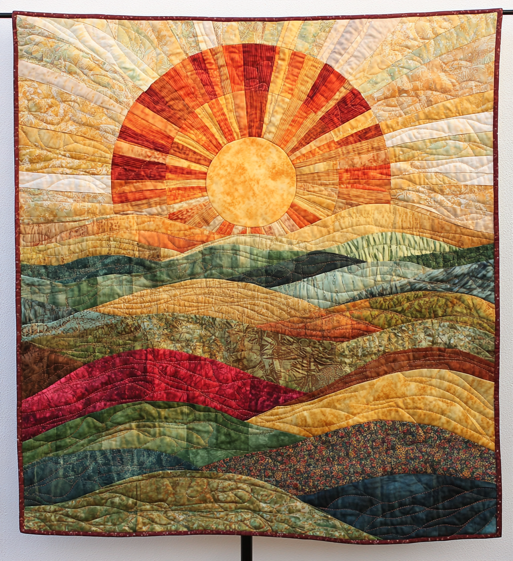 Bright Horizons Quilted Blanket July 4 Decor Patriotic Gifts For Dad - Tradiviet