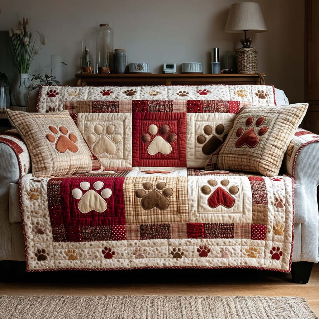 Buddy Pawline Quilted Sofa Cover Cool Sofa Covers Dog Lovers Birthday Presents - Tradiviet