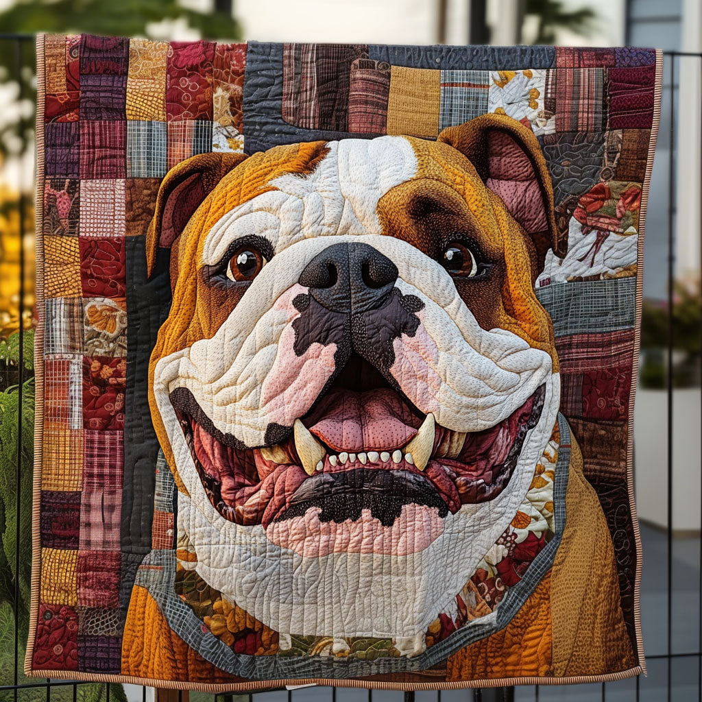 Bulldog Charmers Quilted Blanket Home Decor Ideas Gift For Uncle - Tradiviet