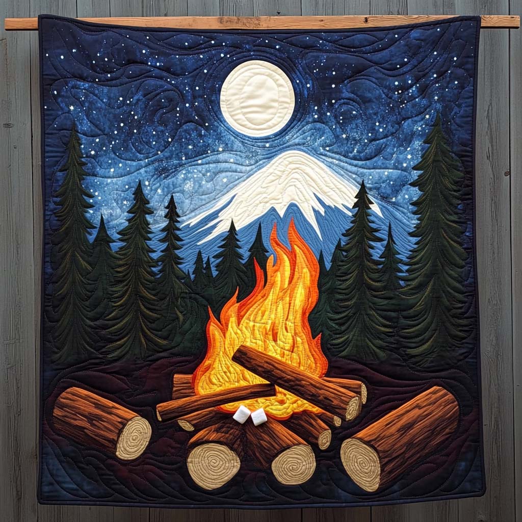 Camp Serenity Quilted Blanket Independence Day Patriotic Gifts For Veterans - Tradiviet