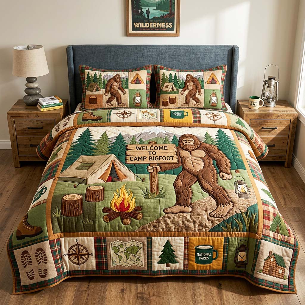 Camp Welcome Quilted Bedding Set Camp Welcome Grace Gift For Camp Welcome - Tradiviet