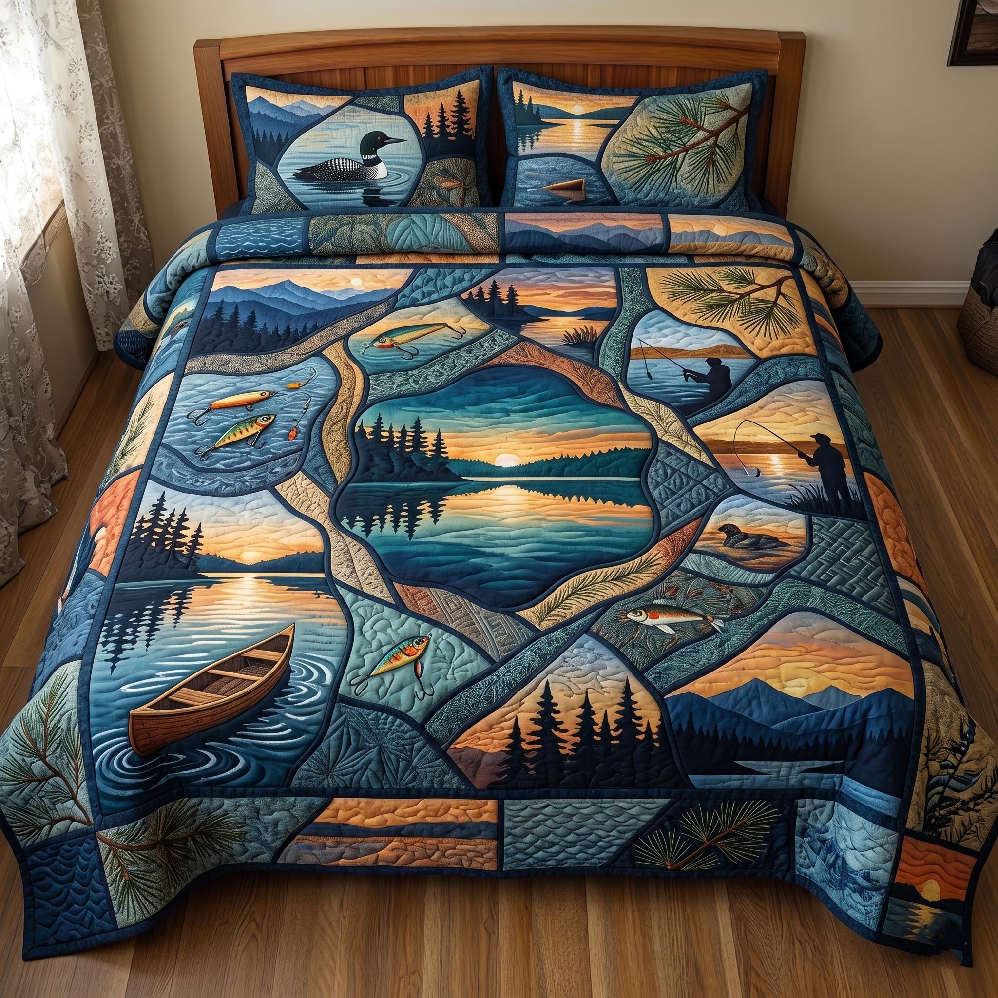Camper Life Quilted Bedding Set Camper Life Display Gift For Life Lovers - Tradiviet