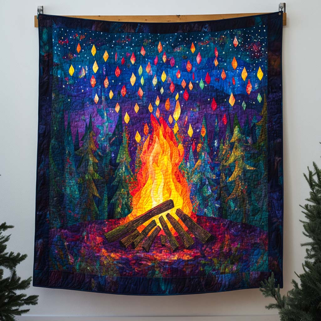 Campground Bliss Quilted Blanket July 4 1776 July 4 2026 Gifts For A Patriotic Person - Tradiviet