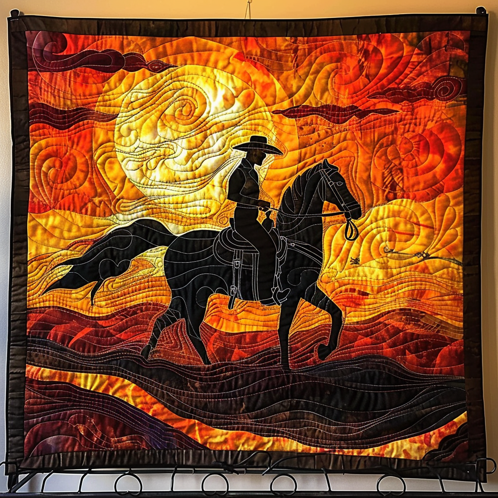 Canyon Canter Quilted Blanket USA 250Th Anniversary Gift For Veteran Dad - Tradiviet