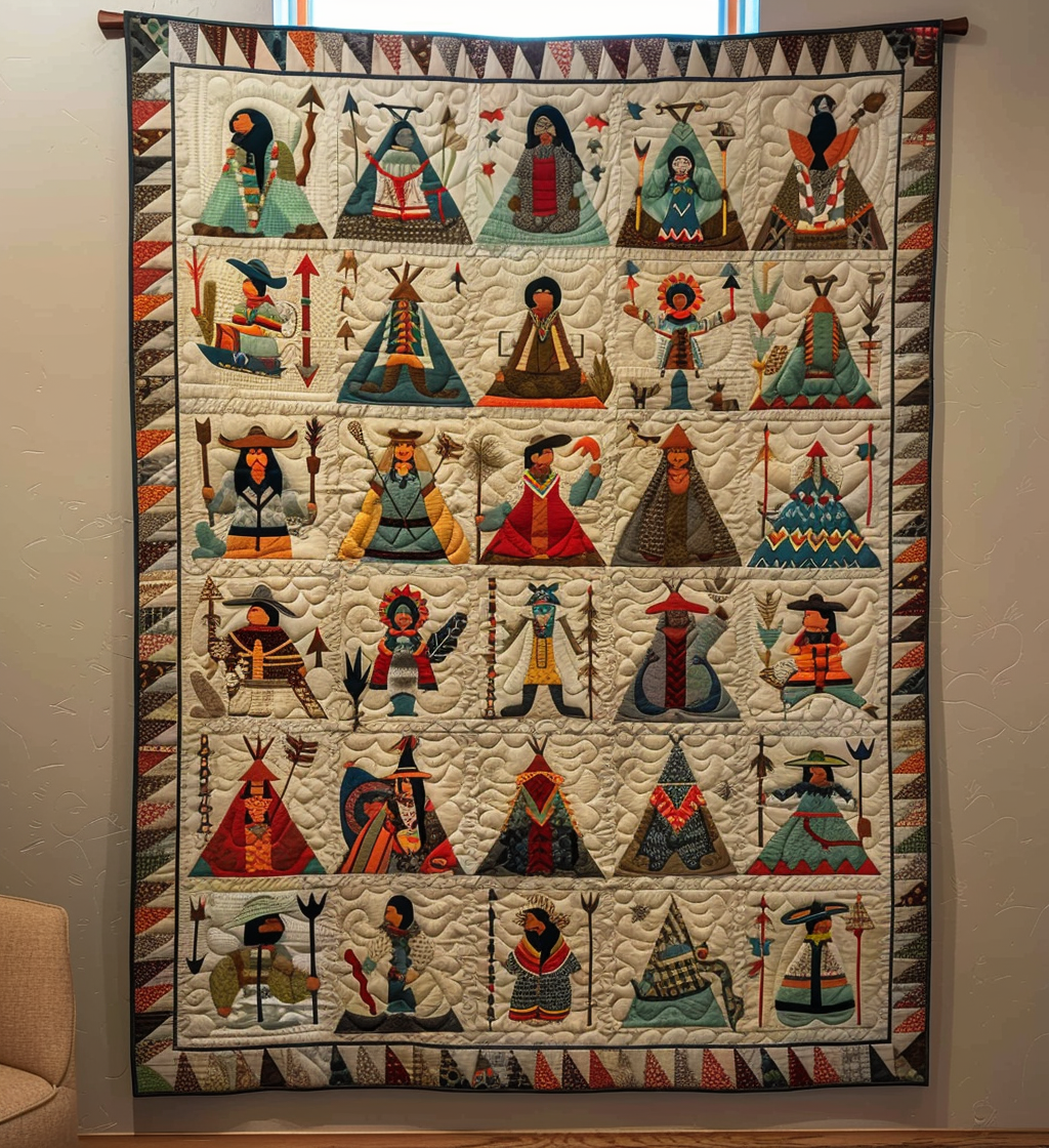 Canyon Dreams Quilted Blanket America's 250th Anniversary Gift For Dad - Tradiviet