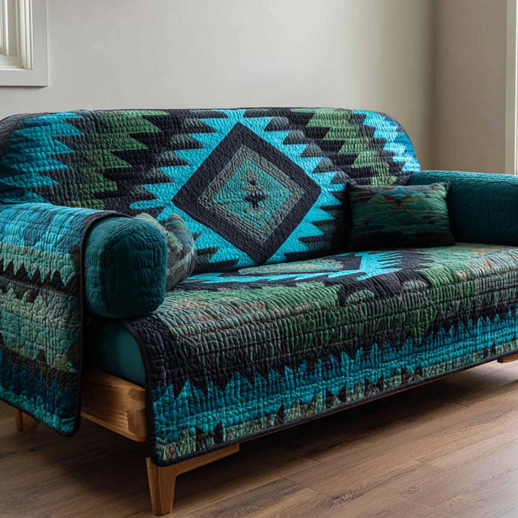 Canyon Forest Weave Quilted Sofa Cover Natural Home Room Decor Cute Room Decor Finds - Tradiviet