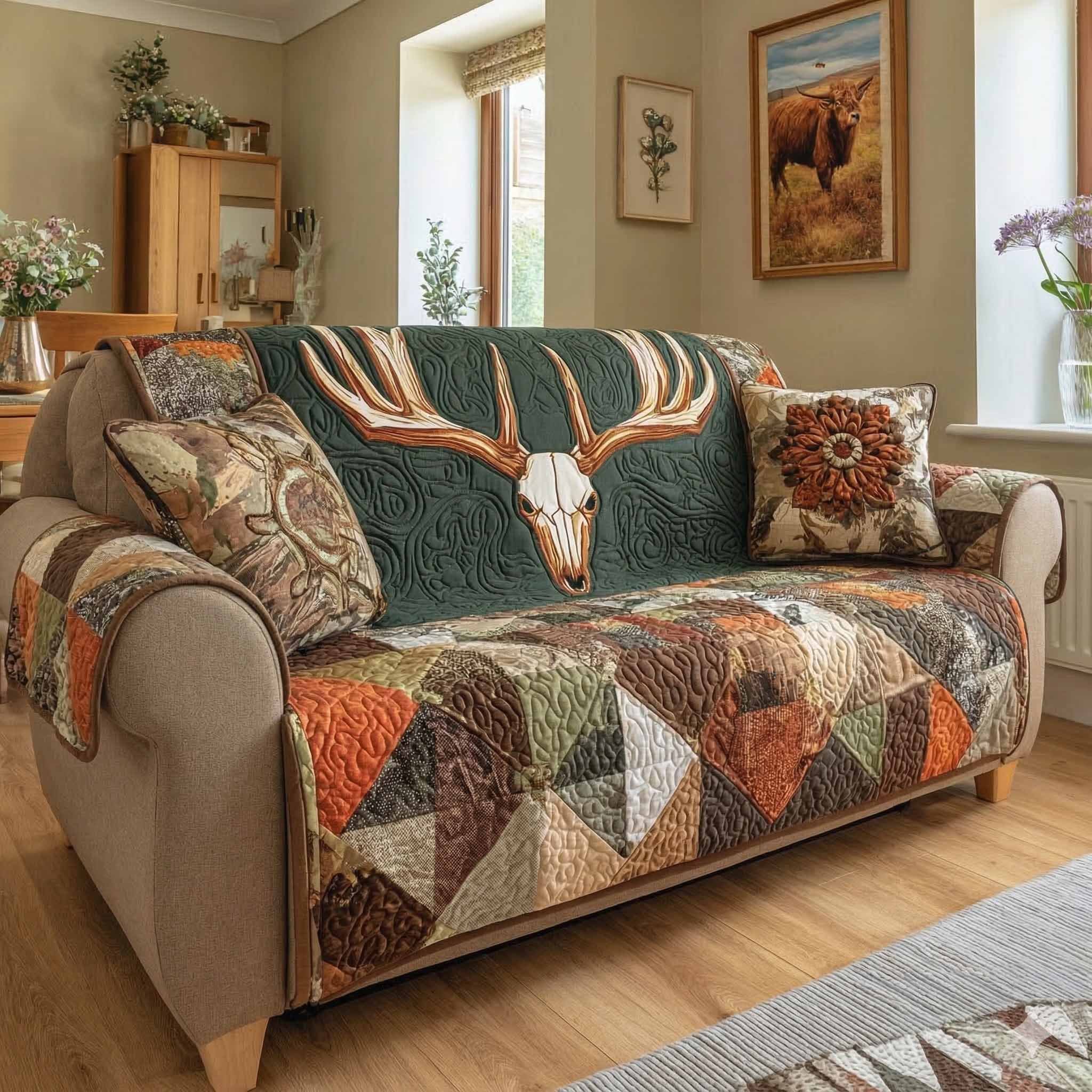 Canyon Trail Quilted Sofa Cover Minimalist Home Room Decor Gift For Home Lover - Tradiviet