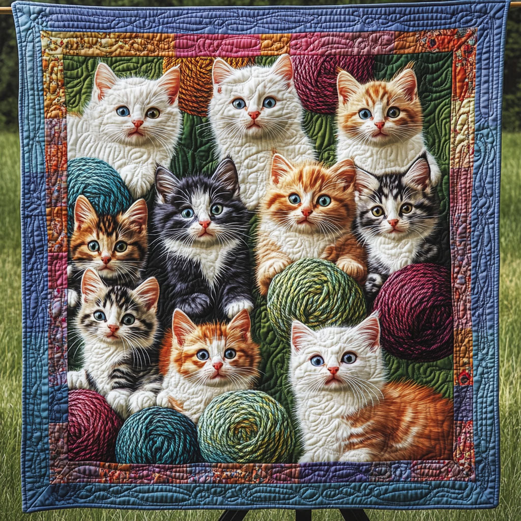 Cat Companionship Quilted Blanket 4Th Of July Clothes Gift For Family Decor - Tradiviet