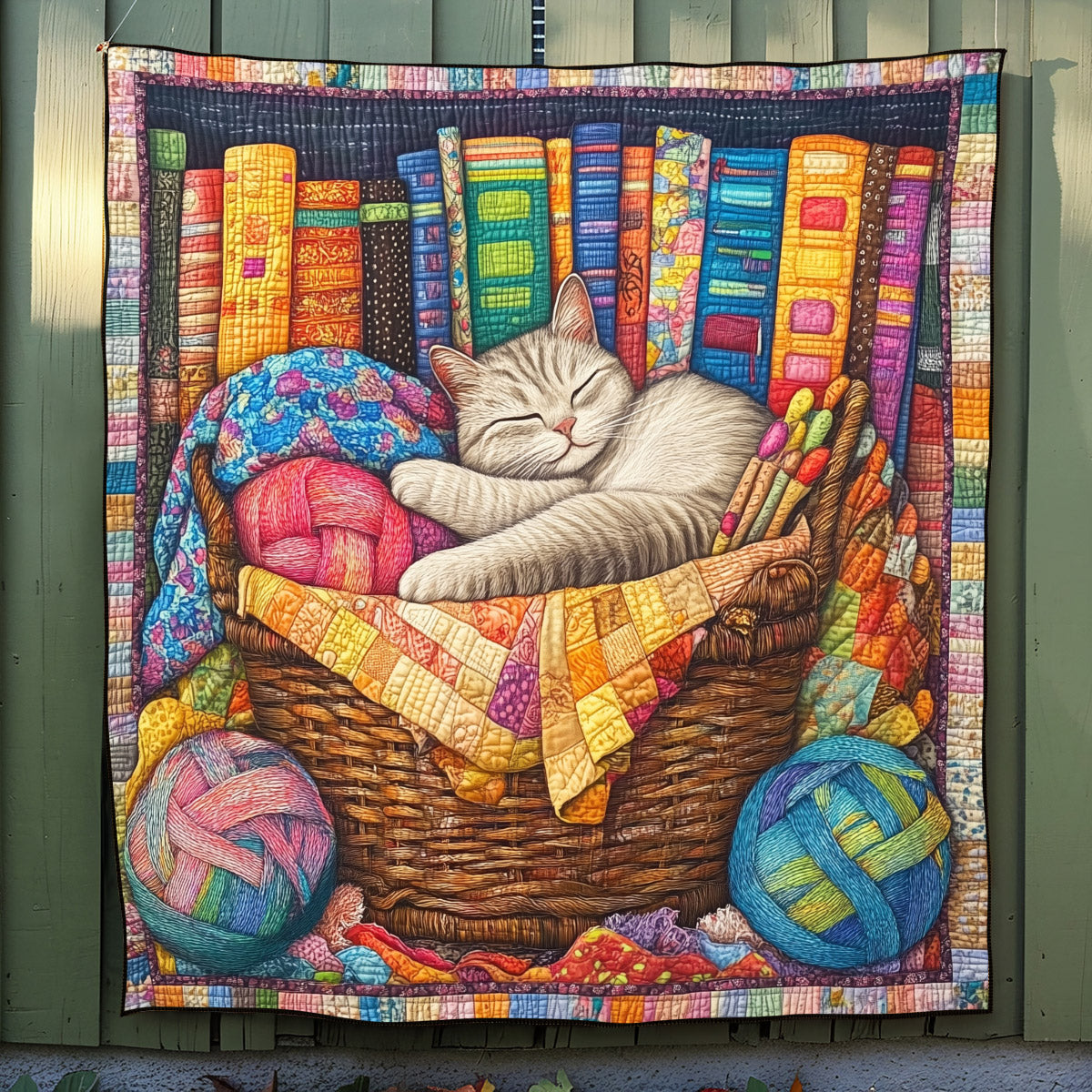 Cat Cozy Cuddles Quilted Blanket America 250Th Anniversary Gift For Home Accent - Tradiviet