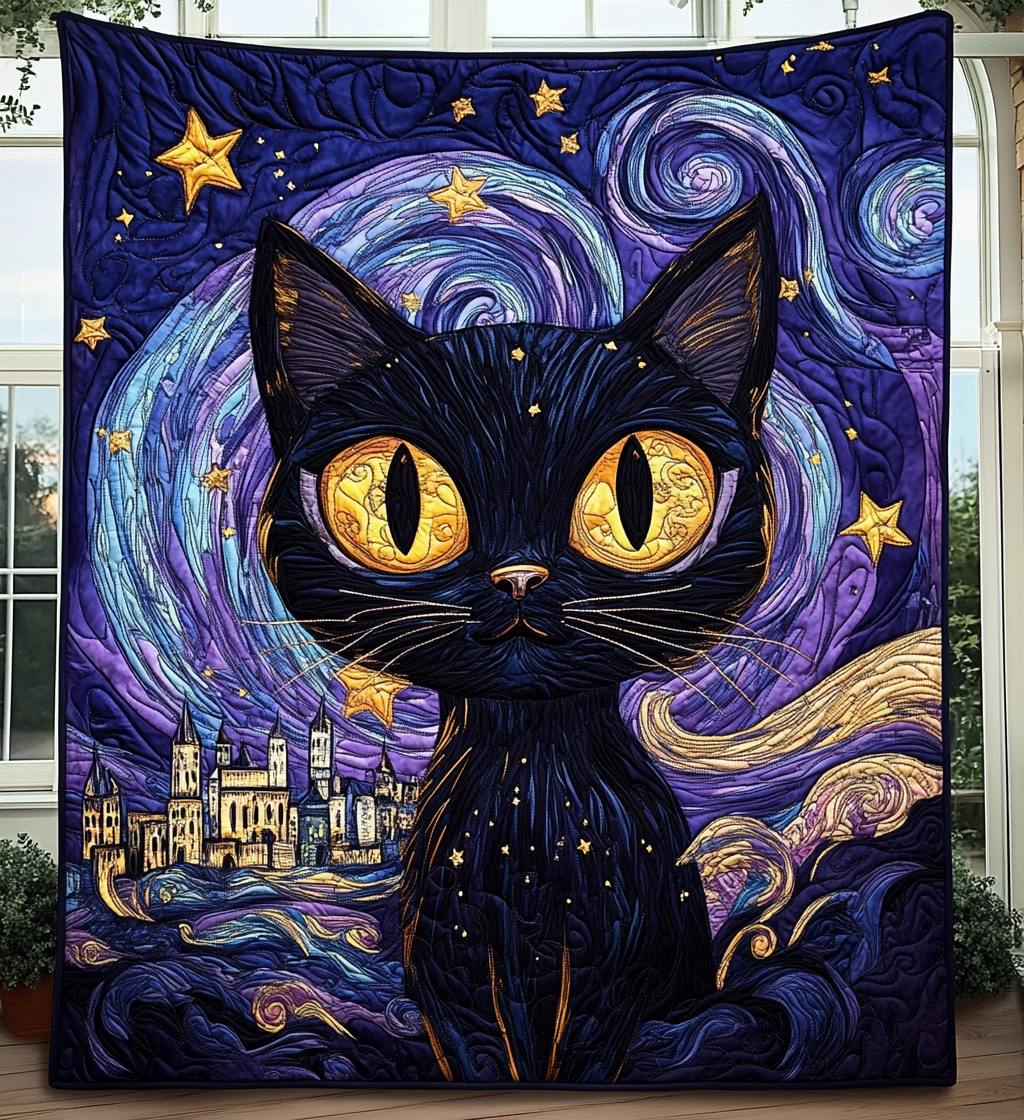Cat-tastic Dreams Quilted Blanket Vacation House Decoration Gift For Aunt - Tradiviet